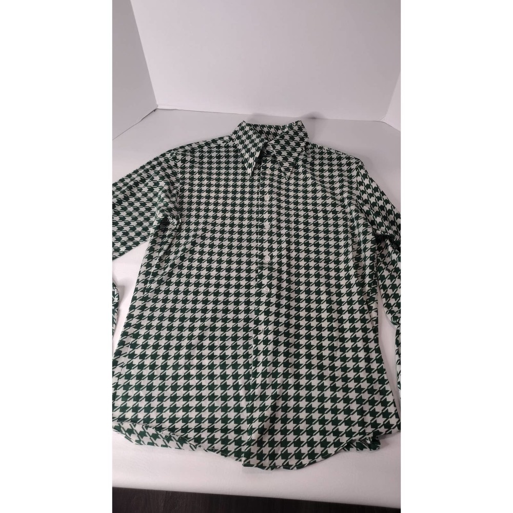 JC PENNEY rare Dress Shirt Mens Size M 100% Polyester